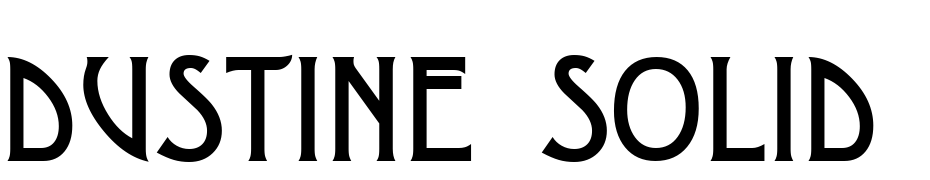 Dustine Solid Regular Font Download Free