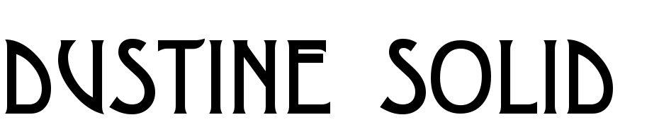 Dustine Solid Regular Font Download Free