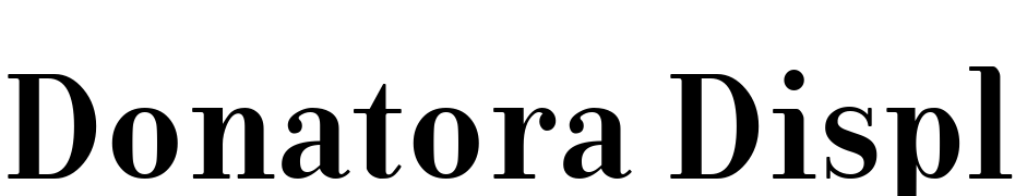Donatora Display Bold Font Download Free