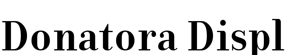 Donatora Display Bold Schrift Herunterladen Kostenlos