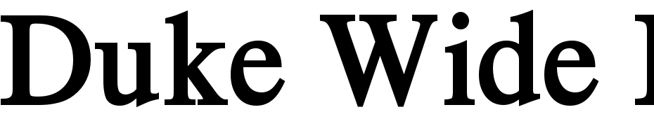 Duke Wide Bold Font Download Free