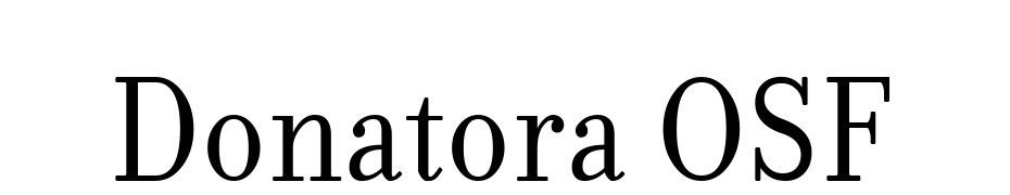 Donatora OSF Font Download Free
