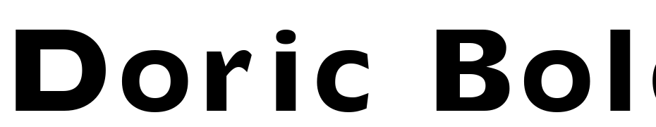 Doric Bold Schrift Herunterladen Kostenlos