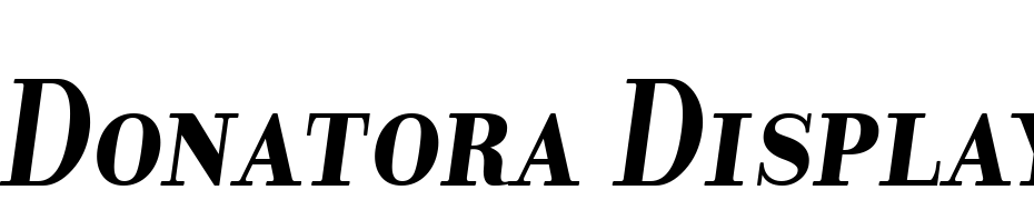 Donatora Display SC Bold Italic Font Download Free