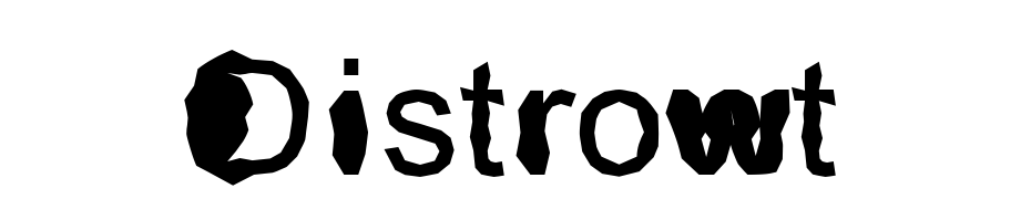 Distrowt Font Download Free