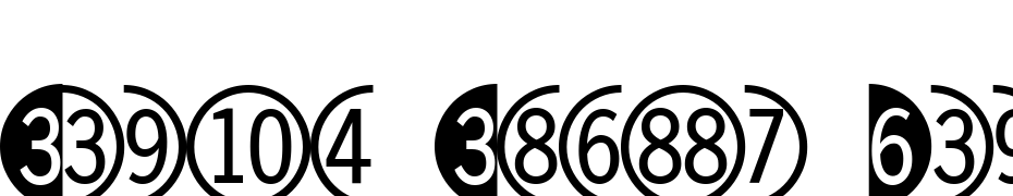 Double Digits Round Font Download Free