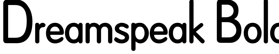 Dreamspeak Bold Font Download Free