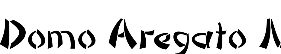 Domo Aregato Normal Font Download Free