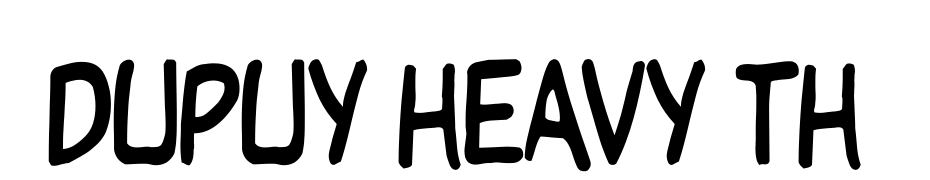 Dupuy Heavy Th Font Download Free