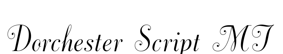 Dorchester Script MT Font Download Free