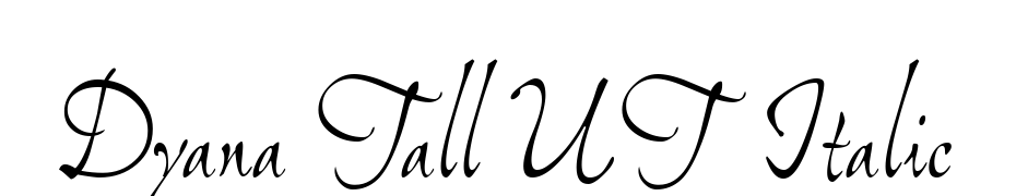 Dyana Tall UT Italic Font Download Free