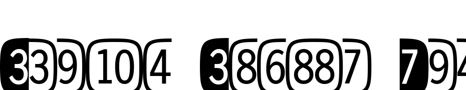 Double Digits Super Square Font Download Free