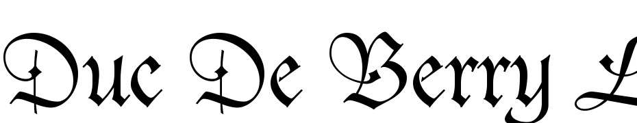 Duc De Berry LT Font Download Free