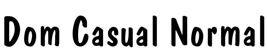 Dom Casual Normal Yazı tipi ücretsiz indir