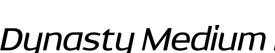 Dynasty Medium Italic Font Download Free
