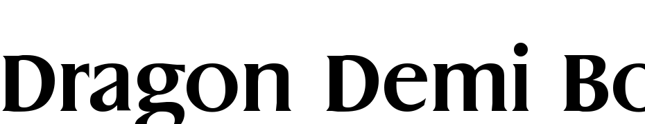 Dragon Demi Bold Font Download Free