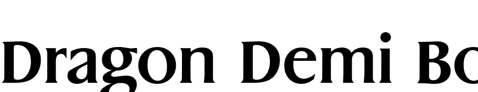 Dragon Demi Bold Font Download Free