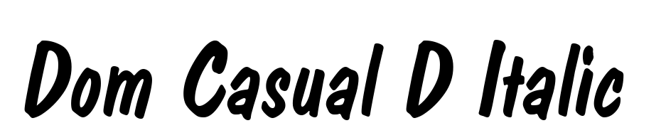 Dom Casual D Italic Font Download Free