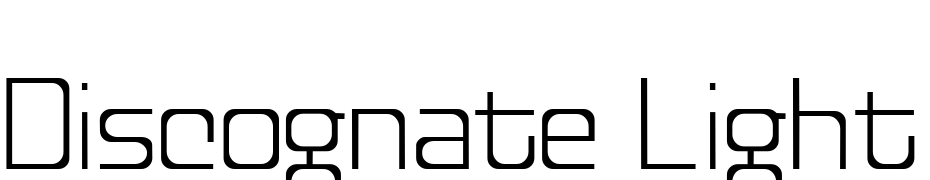 Discognate Light Font Download Free