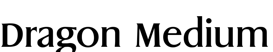 Dragon Medium Font Download Free