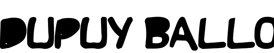 Dupuy BALloon Bold Font Download Free