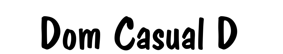 Dom Casual D Font Download Free