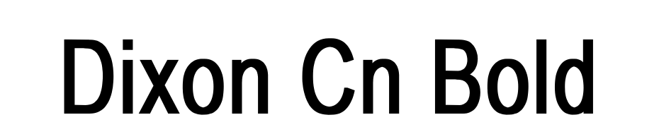 Dixon Cn Bold Font Download Free