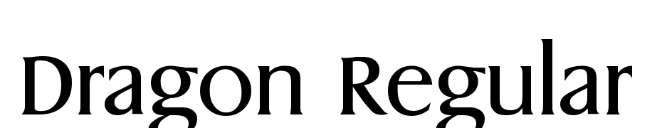 Dragon Regular Font Download Free