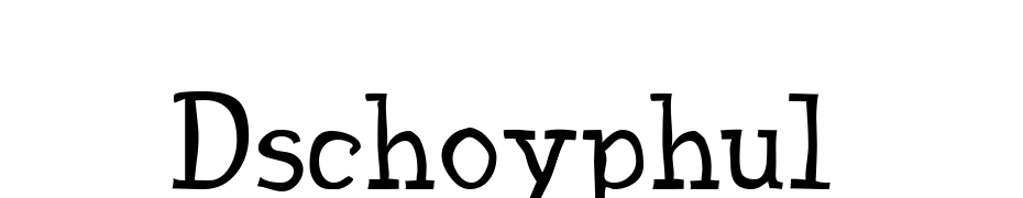 Dschoyphul Font Download Free