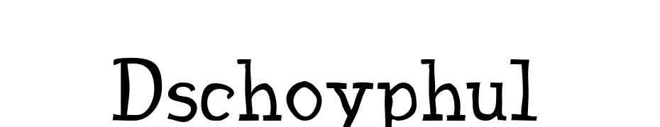 Dschoyphul Font Download Free