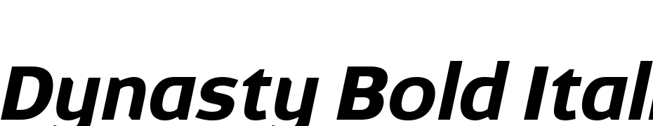 Dynasty Bold Italic Font Download Free
