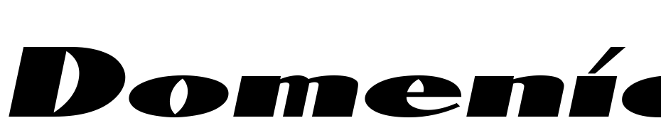 Domenic Extended Oblique Font Download Free