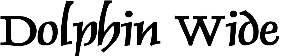 Dolphin Wide Bold Font Download Free