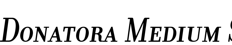 Donatora Medium SC Italic Font Download Free