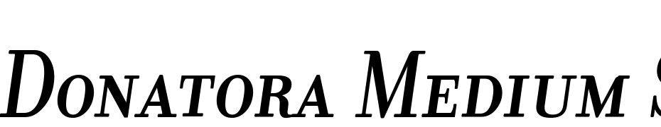 Donatora Medium SC Italic Font Download Free