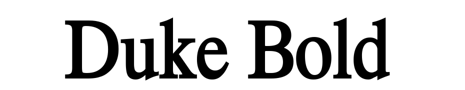 Duke Bold Font Download Free