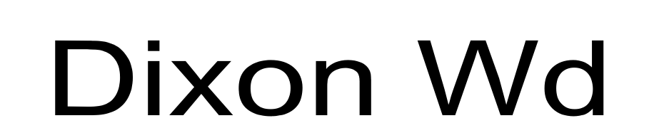Dixon Wd Font Download Free