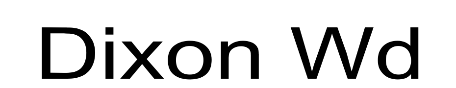 Dixon Wd Font Download Free