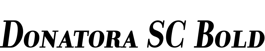 Donatora SC Bold Italic Font Download Free