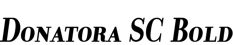 Donatora SC Bold Italic Font Download Free