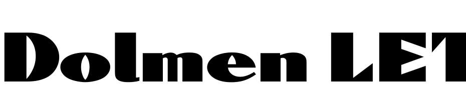Dolmen LET Plain:1.0 Font Download Free