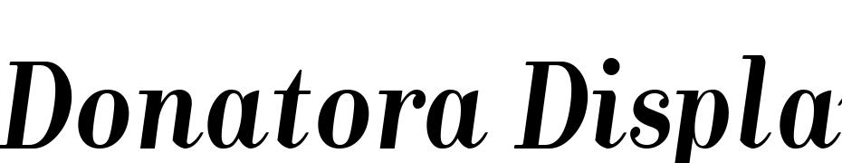 Donatora Display OSF Bold Italic Font Download Free