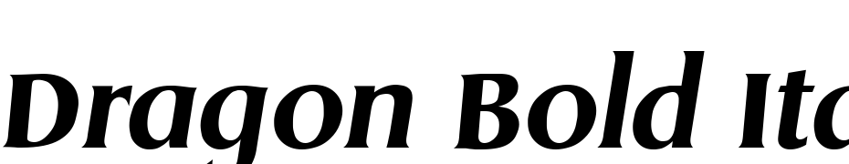 Dragon Bold Italic Font Download Free