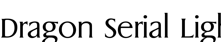 Dragon Serial Light Regular Font Download Free