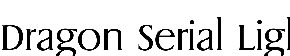Dragon Serial Light Regular Font Download Free