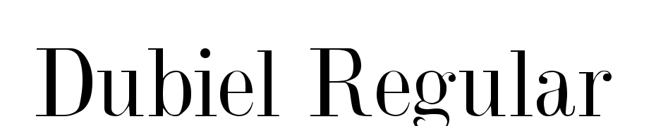 Dubiel Regular Font Download Free
