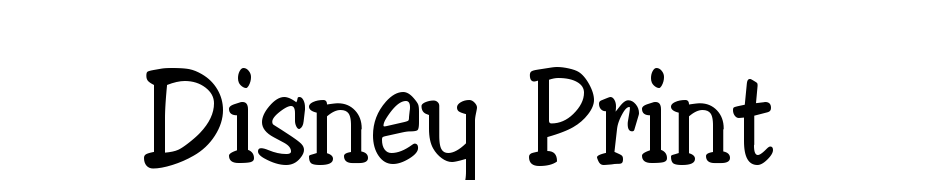 Disney Print Font Download Free
