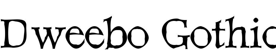 Dweebo Gothic Font Download Free