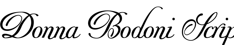 Donna Bodoni Aa Script PDF Font Download Free