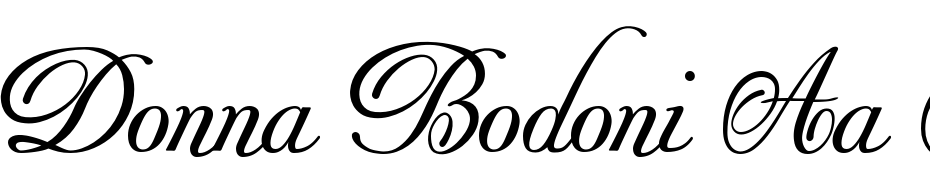 Donna Bodoni Aa Script PDF Font Download Free